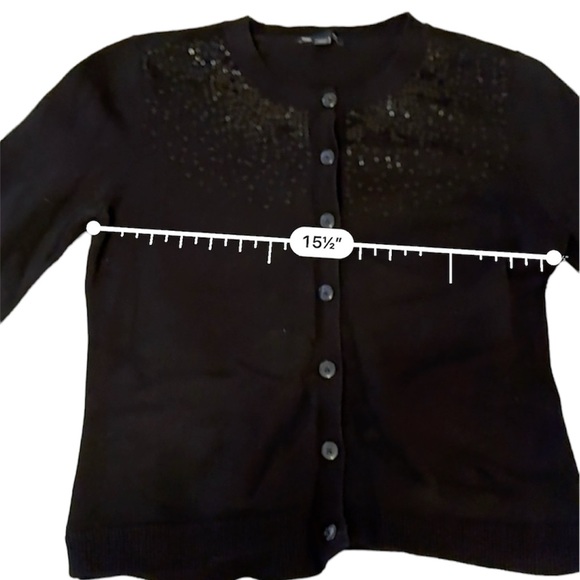 GAP long sleeves button cardigan with sequins - Picture 6 of 7
